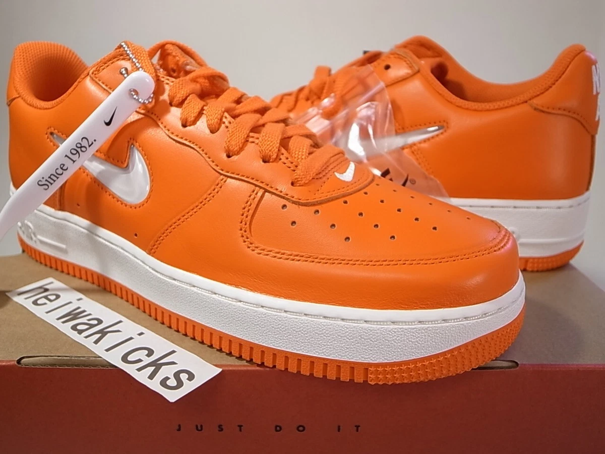 Nike air force one low orange sale