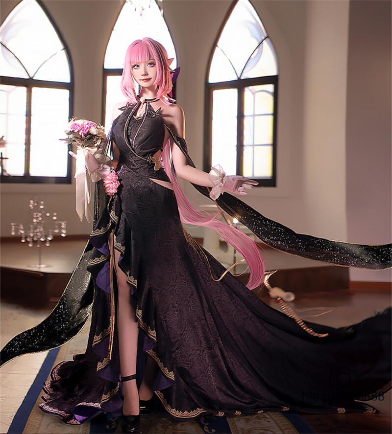 Honkai Impact 3rd Elysia Anime Cosplay Costume Women Full Dress Halloween Outfit
