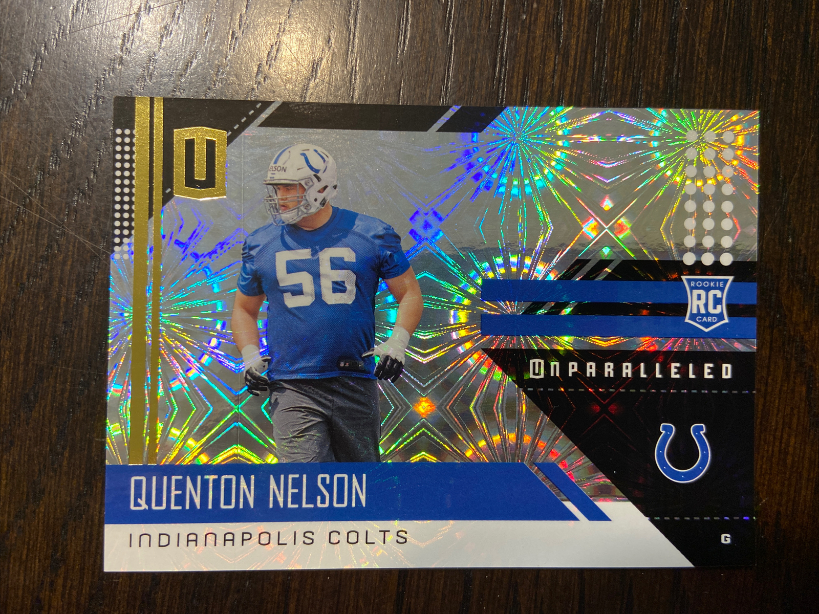 Quenton Nelson Panini Unparalleled #300 Fireworks