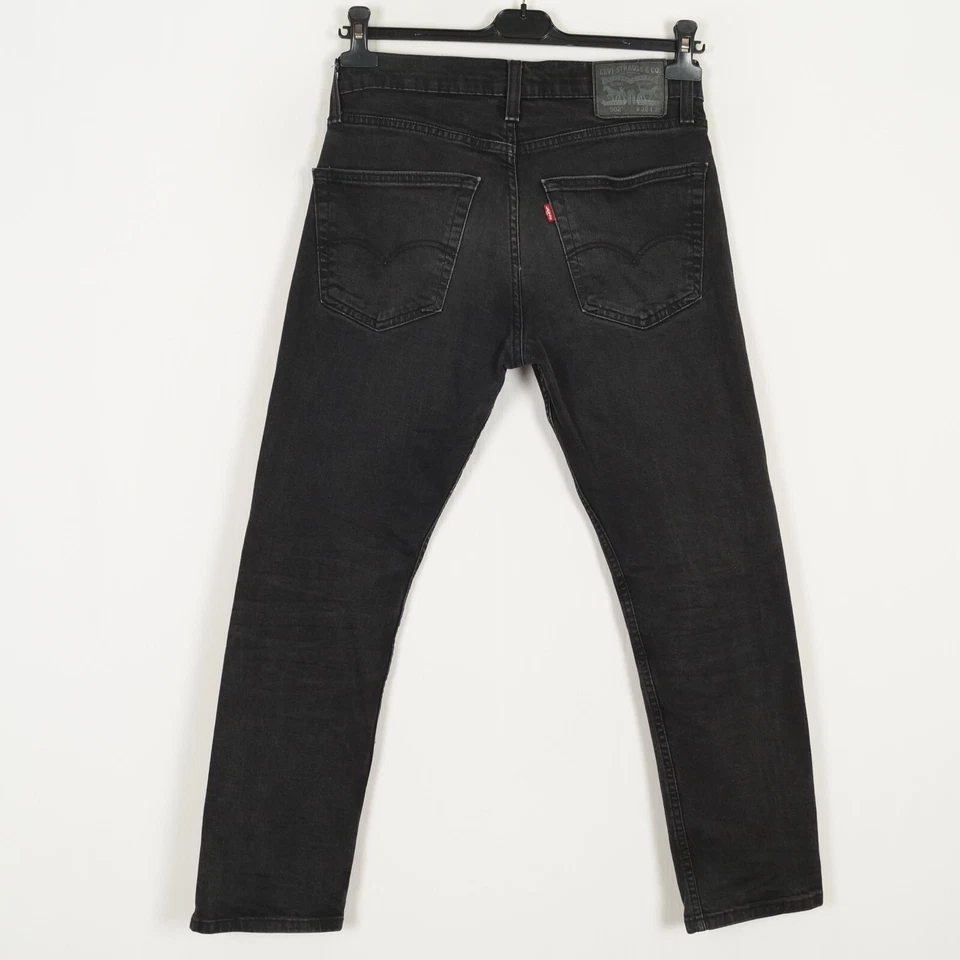 LEVI STRAUSS & CO 502 Men's Jeans Size W30 L28 Regular Fit Tapered Black Stretch - Image 2 of 4