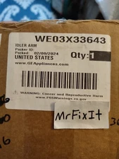 WE03X33643 Genuine GE Idler Arm for Dryers NEW with box