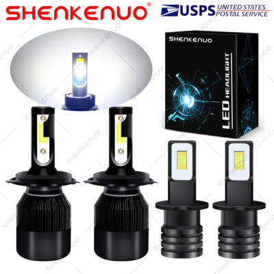 For Suzuki Grand Vitara 2001-2005 4X Combo LED Headlights + Fog Light Bulbs C9B