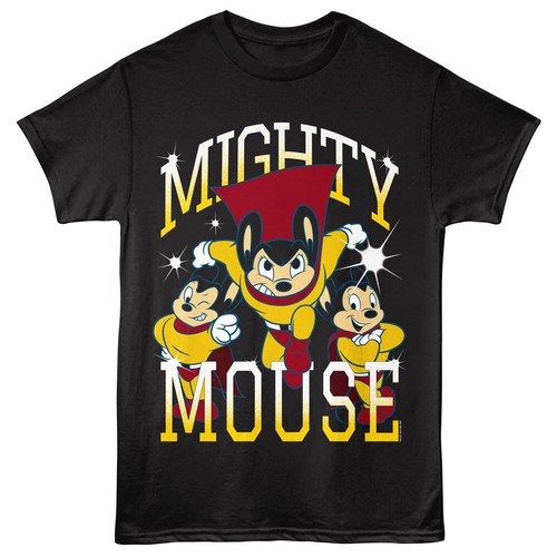 Mighty Mouse Cartoon Trio Mouse Drawing Star Flash Men's T Shirt