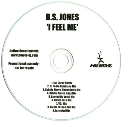 D.S. JONES - I FEEL ME - PROMO CD - RARE HOUSE HIT! IAN CAREY DJ PEDRO RIVERA