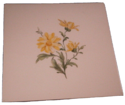 KPM Berlin Porcelain Floral Tile / Trivet / Plaque Porzellan Kachel / Bild #2