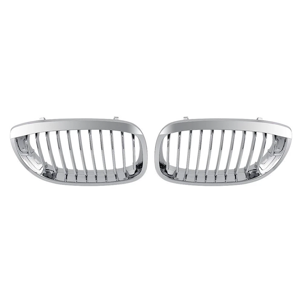 Chrome Front Kidney Grill Grille For 2003-2006 BMW E46 330Ci 325Ci Coupe 2DR LCI Foto 2 de 4