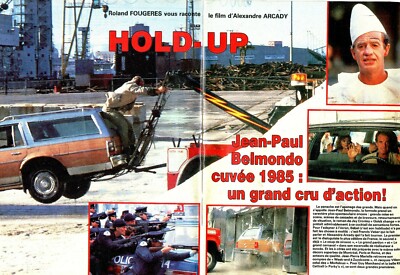 Presseschnitt Clipping 1985 Jean Paul Belmondo Hold Up (4 Seiten)
