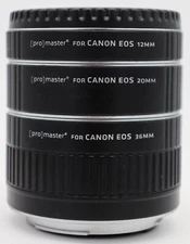 ProMaster Extension Tube Set for Canon EOS (12mm, 20mm, 36mm)