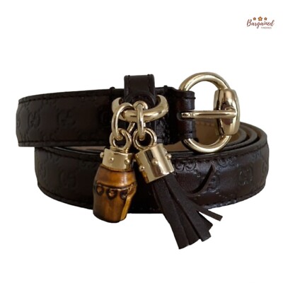 Gucci Horsebit Thin Belt Brown Gucci Horse Bit Buckle Belt in Brown | Lyst main image 3