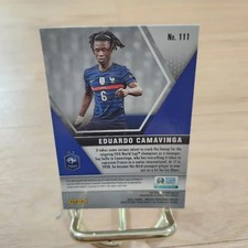 Panini 2021 Match Attax Real Madrid Eduardo Camavinga Rookie Football Card. rookie card picture