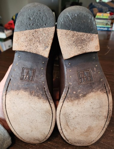 Frye Melissa Button Back Zip Women’s Size 7.5 B Brown Leather - Picture 5 of 6
