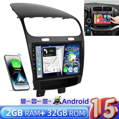 9'' Carplay For Dodge Journey 2012-2019 Android 15 Car Stereo Radio GPS 2+32GB BT