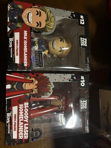 Youtooz Television The Boys Bloody Laser + Milk Homelander 1,000 Pieces Each