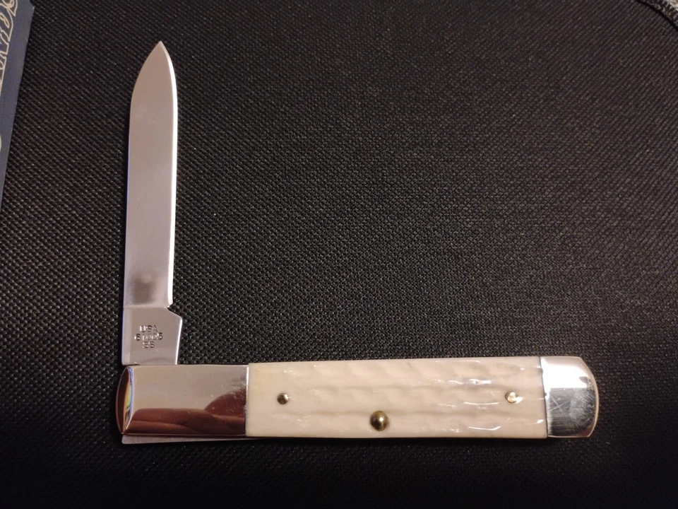 CASE STANDARD KNIFE CO. BARLOW NATURAL BONE 61005 SS U.S.A. - Image 4 of 4