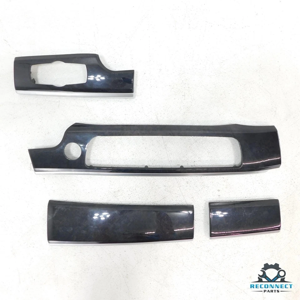 09-15 BMW 750Li 760Li F02 Instrumento de tablero delantero Panel de madera Juego de molduras OEM Foto 2 de 4