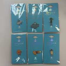 Jellycat Bundle Of 6 Enamel Pin Badges Space Collection BNWT