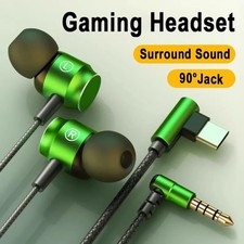 USB C Wired Gaming Earphones HiFi Headset Mic for Samsung S24 iPhone 15 USA