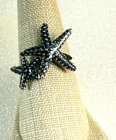 Vintage Sterling Silver 925 Starfish Ring Sz.8.5
