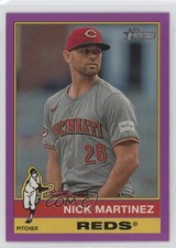 2025 Topps Heritage High Number SP Light Purple Border Nick Martinez #444 1m01