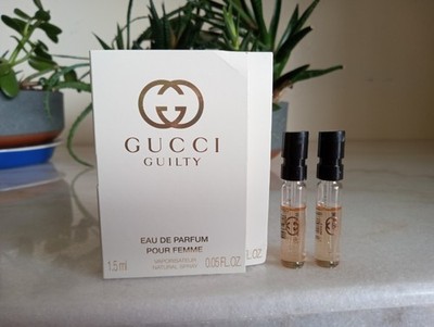Gucci Guilty Eau de Parfum Pour Femme Sample Spray x2 .05 fl oz each