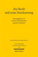 Das Recht Und Seine Durchsetzung | Stefan Grundmann (U. A.) | Deutsch | Buch