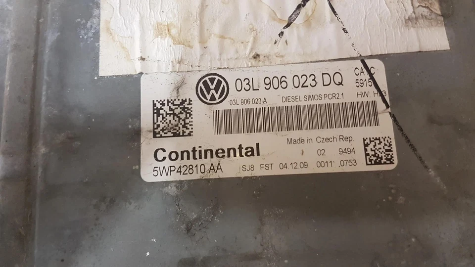 Centralina motore VW GOLF VI Variant AJ5 ECU 03L906023DQ 1.6 Diesel 2011 28771532 - Immagine 2 di 4