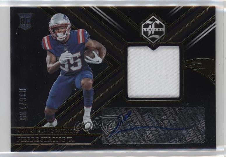 2022 Panini Limited 36/199 Pierre Strong Jr #137 RPA Rookie Patch Auto RC 0b4t