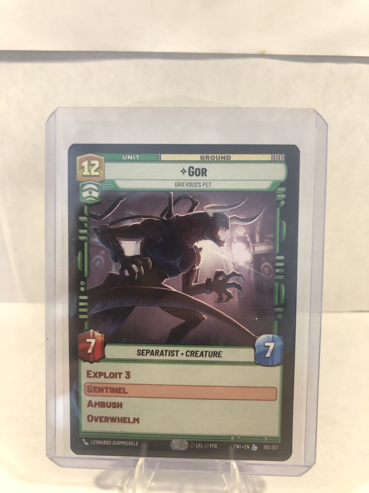 Star Wars Unlimited- Gor - Grievous's Pet- TWI 118/257