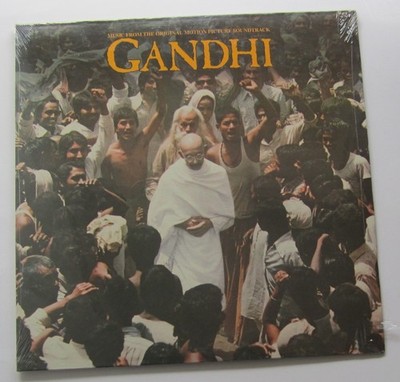 Sealed Ravi Shankar   Gandhi - Motion Picture Soundtrack Vinyl LP (Saw Cut)