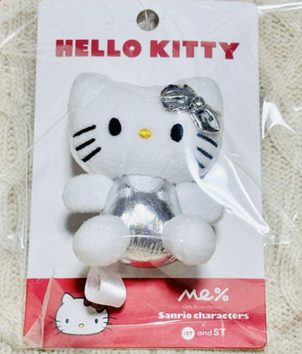 Rare Hello Kitty × Lowrys Farm Silver Mobile Toy Grip Mascot New