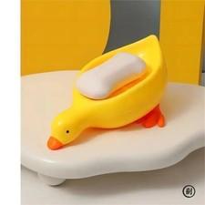 Duck Shape Soap Holder Dish Draining Soap Box Shower StorageBox Stand Container#
