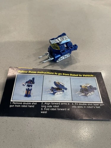 Vintage 1982 Bandai Gobots Tank MR-02 Battle Robo Guardian Popy 100% Complete