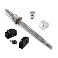 550mm SFU1605 CNC Ball Screw Assembly with Ballnut, BK12 BF12 Supports 