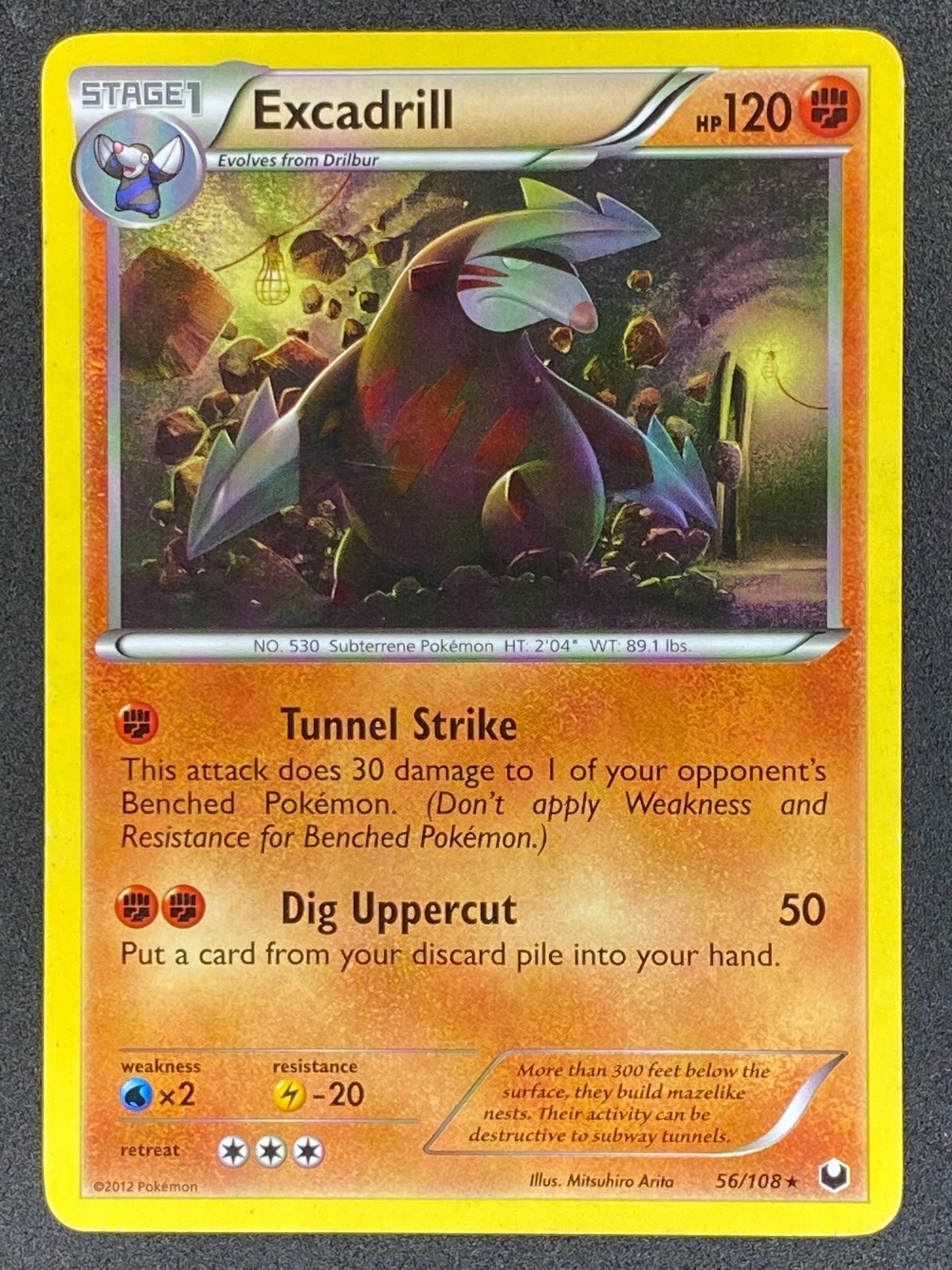 Pokémon Excadrill 56/108 DEX Dark Explorers LP