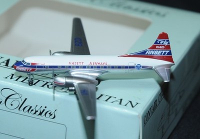 AEROCLASSICS 1:400 ANSETT AIRLINES Convair CV-440 VH-BZD