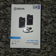 BOYA BY-WM4 Pro Wireless Lavalier Microphone Kit Open Box Discontinued