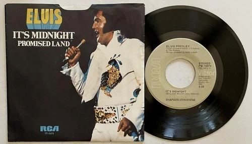Elvis Presley It's Midnight / Promised Land 45 rpm PS NM RCA Victor PB-10074