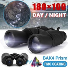 Hunting Binoculars 180x100 BaK-4 Prism HD Zoom Telescope High Power Waterproof