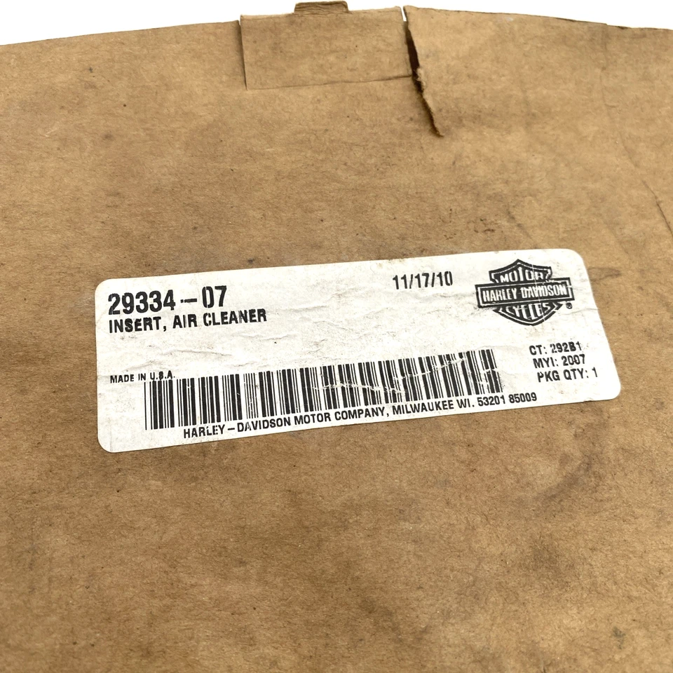 OEM Harley 29334-07 Road King 96 pulgadas cúbicas filtro de aire inserto 07-13 Touring Foto 2 de 4