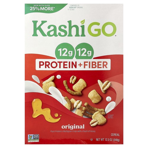 GO®, Protein + Fiber Cereal, Original, 12.3 oz (348 g)