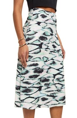 Esprit Damen Rock Elastischer Bund Fließender Schnitt Stretch Komfort Gr.36