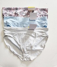 3 Warner's No Pinching No Problems Hi Cut Brief Multi 5138J Sz 6/M - NWT