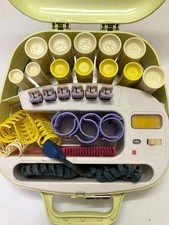 ASIS Vintage National Hot Hair Roller EH-922 Pink Heated Curlers From Japan