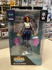 MCFARLANE TOYS DIGITAL DC DIRECT BLACKFIRE NEW TEEN TITANS ACTION FIGURE BW