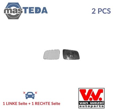 3742831 AUßENSPIEGEL SPIEGELGLAS PAAR VAN WEZEL 2PCS NEU OE QUALITÄT