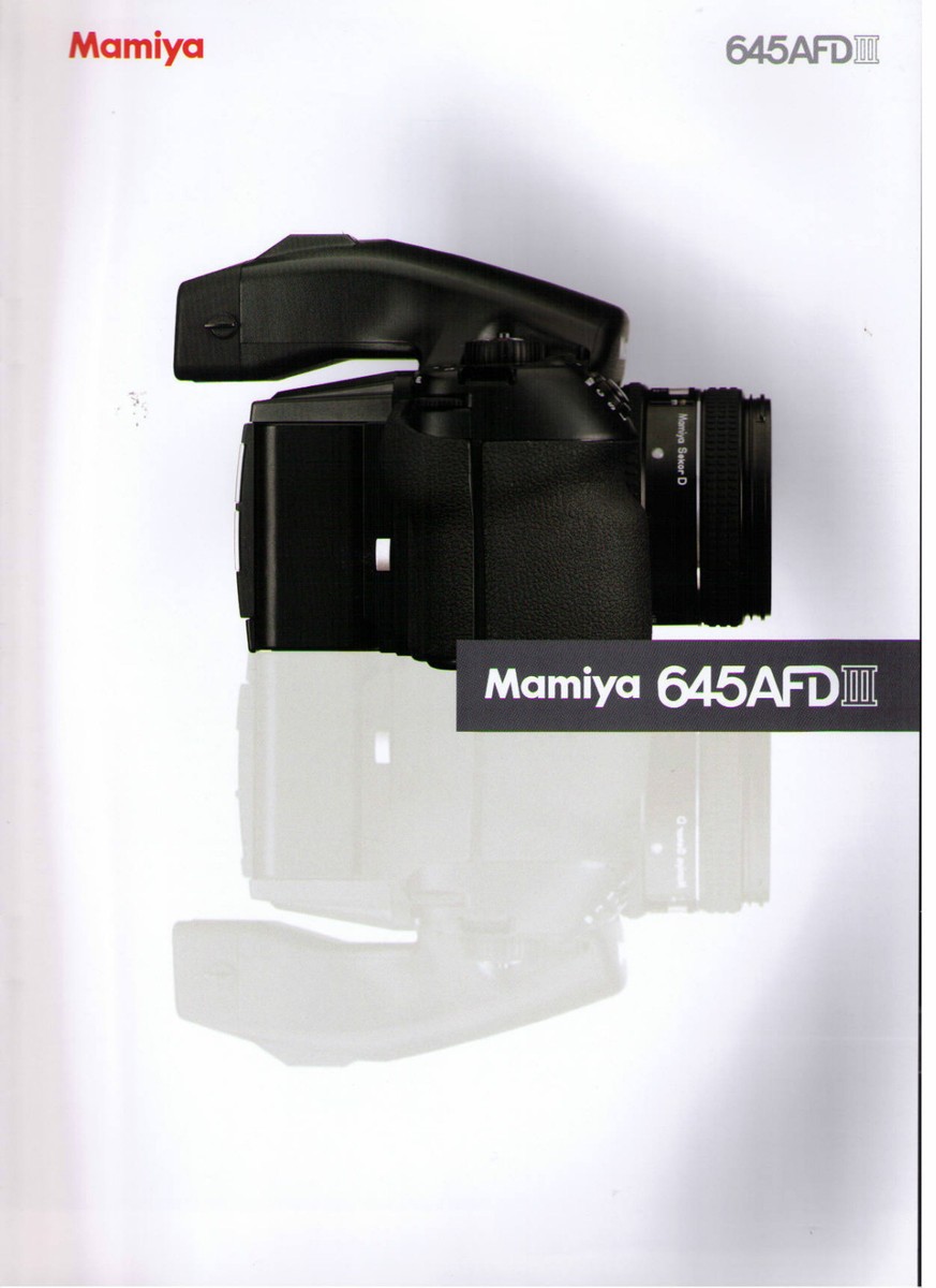 3 languages to pick ))) MAMIYA 645 AFD III CATALOG/BROCHURE