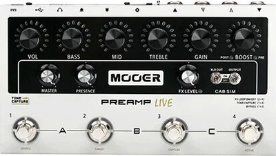Mooer preamp pedal, PreAMP Live