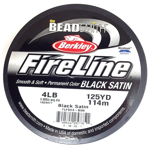 Hilo de cuentas FireLine 4 lb cristal humo negro herrero 15 yardas 50 125 yardas/carrete - Imagen 15 de 23