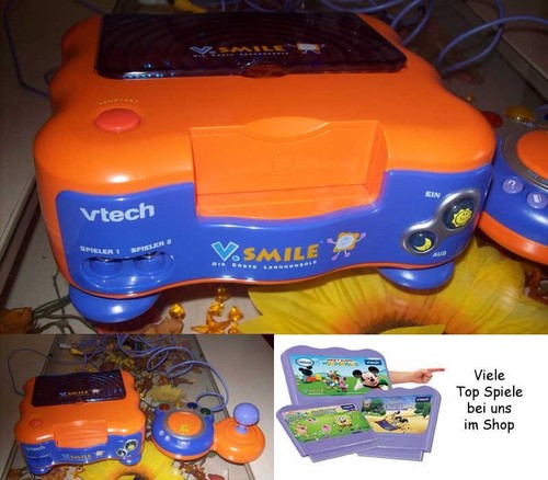Vtech V.Smile Lernkonsole mit Mal Pad und Spiel  VTECH V Tech Konsole 2 Joystick - Bild 2 von 4