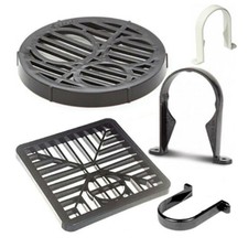 Black Round Gully 7'' Round & Square Grid Gully 6'' Grid Cover, Gull grid Cover.